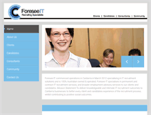Tablet Screenshot of foreseeit.com.au